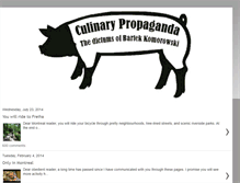 Tablet Screenshot of culinarypropaganda.com